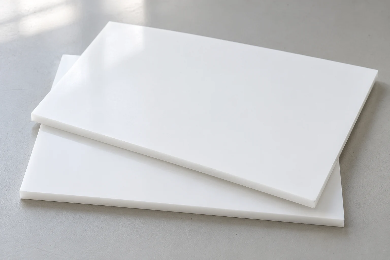 White acrylic material reference